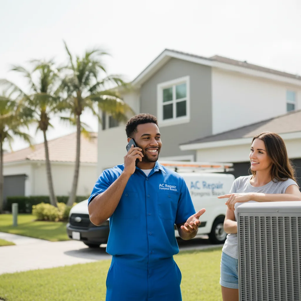 AC Repair Pompano Beach customer support in Olla